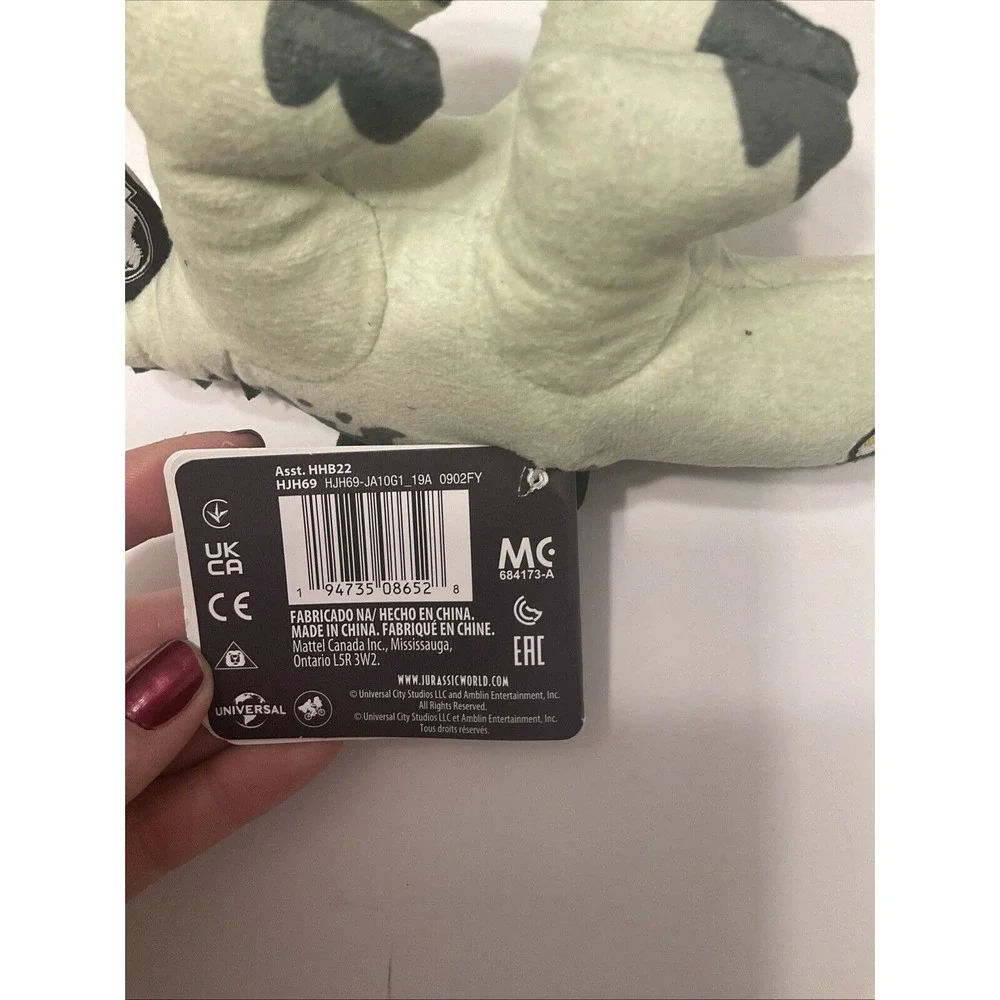 Jurassic World Dominion‎ Stegosaurus Dinosaur W/ Sound Plush Jurassic Park Toy
